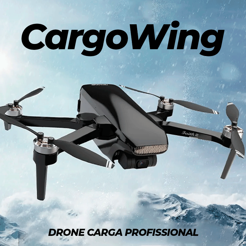Drone De Carga Profissional 4K HD, 5G WiFi, GPS  Suporte 4Kg | CargoWing