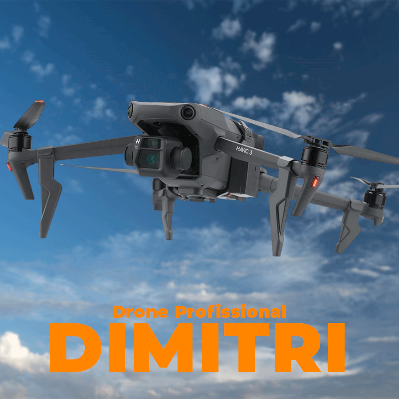 Drone Dimitri Câmera Térmica 4K Ultra HD, 5G, WiFi, 10000M, GPS