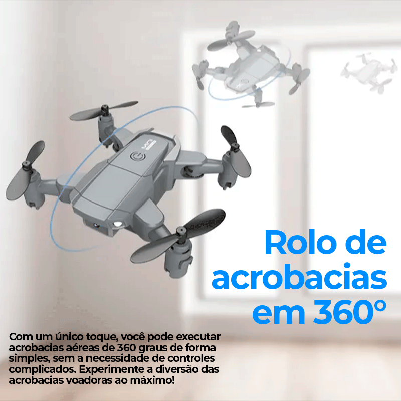 Mini Drone Dobrável com Câmera 4K Full HD Wifi Gps 5G | AirPixel