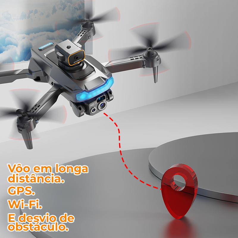 Drone 4K com GPS Desvio de Obstáculo Automático | P15