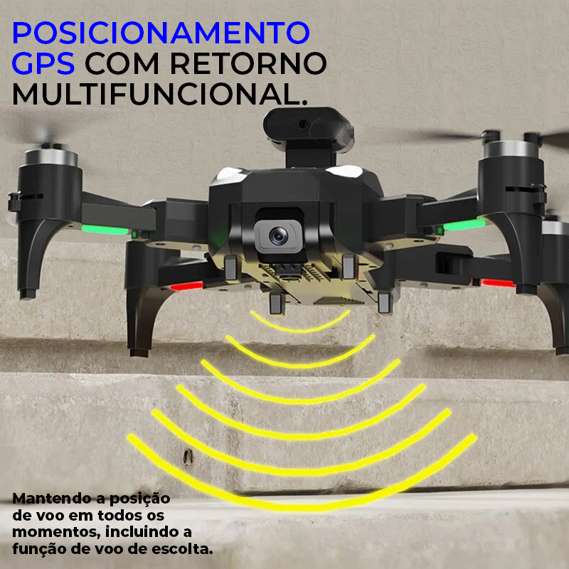 Drone Profissional com Câmera 4K Wifi GPS 5KM | ProTesla