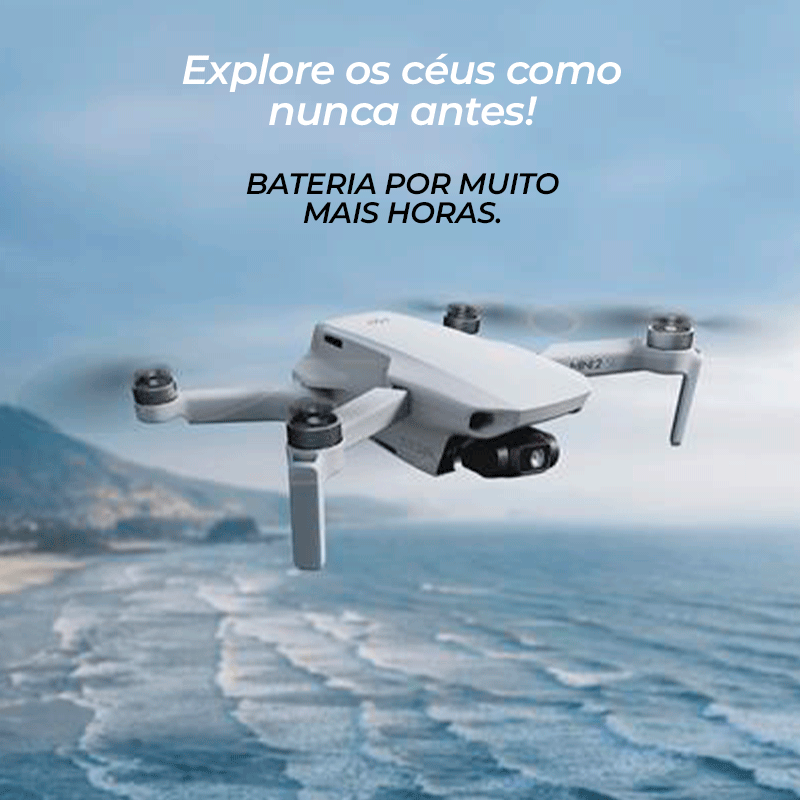 Drone MiniSE Pro 4K 60fps 10Km GPS Wi-Fi 3 Eixos Cardan