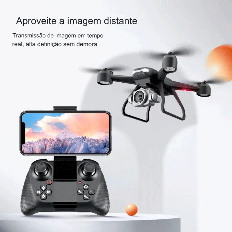 Drone MicroBot Câmera 6K Full HD, 5G, WiF, GPS