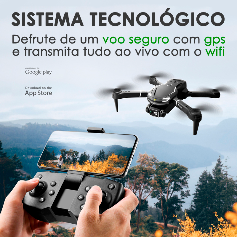 Drone Profissional com Câmera 4K FullHD Gps Wifi e Desvio de Obstáculo | LaFerrari